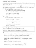 Các bài toán tiếp tuyến luyện thi dại học 2011