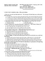 Đề thi Ngữ văn 7 học kì II (tham khảo)