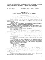 Hướng dẩn hồ sơ thi đua cuối năm 2011