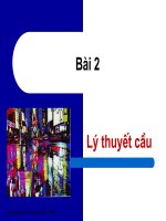 Bài giảng Kinh tế vi mô - Bài 1- Lý thuyết cầu P1