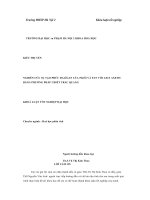 Khoá luận tốt nghiệp nghiên cứu sự tạo phức đaligan của Pba(II) và pan với axit axetic bằng phương pháp chiết trắc quang 