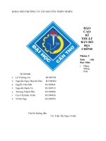 Báo cáo kĩ thuật bản đồ địa chính