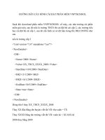 HƯỚNG DẪN CẤU HÌNH CÀI ĐẶT PHẦN MỀM VNPTSCHOOL