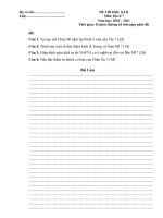 Đề thi hk 2 đia 7 có đáp an và HD chấm theo CKT