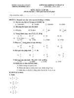 Đề Toán 4 cuối năm