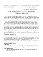 KH giáo dục môi trường