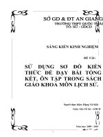 SKKN: Sử dụng sơ đồ kiến thức để dạy bài tổng kết, ôn tập môn Lịch sử