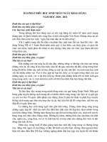 Bai phat bieu hoc sinh KG nam hoc