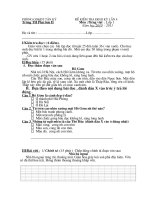 Đề thi định kì lần 4 môn Tiếng Việt & Toán