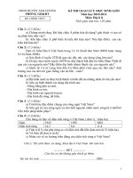 ĐÊ THI HSG VÀ ĐÁP ÁN TOÁN  ĐỊA 8  TAM DƯƠNG 2011