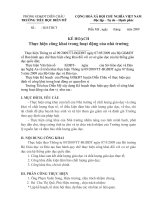 Kế hoạch thực hiện công khai theo thông tư 09/2009