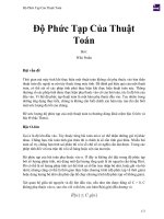 Bài giảng độ phức tạp của thuật toán