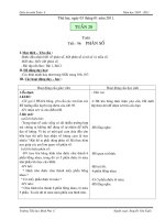 GIÁO ÁN TOÁN 4 TUẦN 20