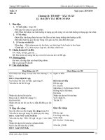 Giáo án ĐS lớp 11 NC Chương II