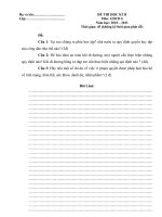 Đề thi hk 2 gdcd 6 có đáp án HD chấm theo CKT