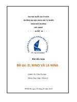 MTK TL nhóm 5 elnino  lanina