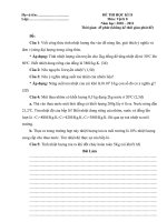 De thi hk 2 lý 8 có đáp án HD chấm