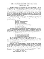 Dien van le dot duoc truyen thong KG nam hoc