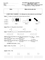 ĐỀ KIỂM TRA ĐỊNH KÌ CUỐI KÌ II, MÔN TOÁN.