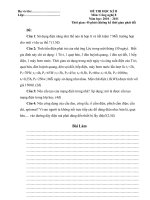 Đề thi HK 2 công nghệ 8 có đáp án HD chấm