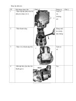 Trình tự tháo lắp bộ điều tốc IFA