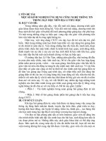 SKKN: Ứng dụng CNTT trong dạy học địa lý tiểu học