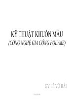 KỸ THUẬT KHUÔN MẪU (CÔNG NGHỆ GIA CÔNG POLYME)