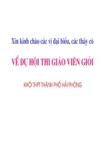 Bài tập về diện tích hình phẳng_Giáo án thi GV giỏi