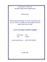 bào chế một số dạng bột và cao từ cây bồ công anh (lactuca indica l). nghiên cứu thử nghiệm ứng dụng trong chăn nuôi gà thịt.