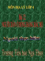 NGƯỜI DÂN Ở ĐỒNG BẰNG BẮC BỘ