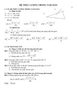 Hệ thức lượng trong tam giác