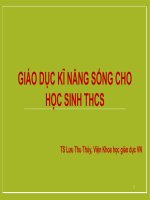 Bài giảng kỹ năng sống cho học sinh THCS