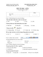 Đề thi HKII môn Tin học năm học 2010   2011