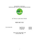 Kỹ thuật lạnh thực phẩm máy đá vảy