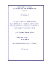 xác định vai trò gây bệnh viêm phổi màng phổi ở lợn của vi khuẩn actinobacillus pleuropneumoniae, pasteurella multocida và thử nghiệm vacxin phòng bệnh