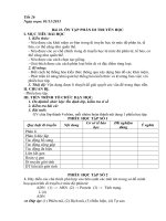 Tiết 26 Bài 23. ÔN TẬP PHẦN DI TRUYỀN HỌC