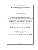 nghiên cứu một số đặc điểm sinh vật học, sinh thái học của nhện gié Steneotarsonemus spinki Smiley liên quan đến sự tồn tại, phát tán và chu chuyền trên ruộng lúa trong vụ mùa năm 2008 – vụ xuân năm 2009 tại hà nội  và một số tỉnh phụ cận
