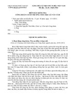 BIÊN BẢN TỰ KIỂM TRA CĐ