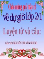 Bài giảng điện tử Luyện từ và câu tuần 33