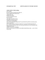 Đề thi Ngữ Văn lớp 8