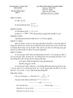 Đề thi và đáp án vào 10 năm 2009 2010