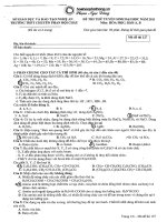 de thi chuyên Phan Bội Châu  Nghệ An lần 1