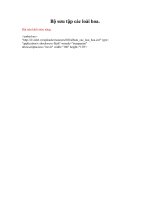 Code bộ sưu tập các loài hoa