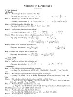 DE CƯƠNG ÔN TẬP HKI  MÔN TOÁN 8