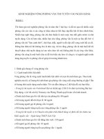 Một số kinh nghiệm ở vòng phỏng vấn thi tuyển vào các Ngân hàng