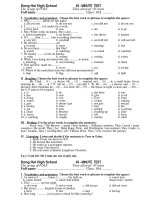 Test 1, Tieng Anh 10