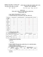 Đề cương báo cáo cTT tra, KT 2010 2011