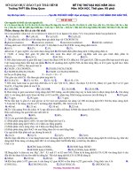 THI THỬ ĐH LÀM XONG TỤT HUYẾT ÁP