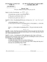 Sở GD&ĐT Nghệ An năm 2010