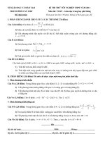 Đề thi thử TN THPT Tỉnh Cần Thơ